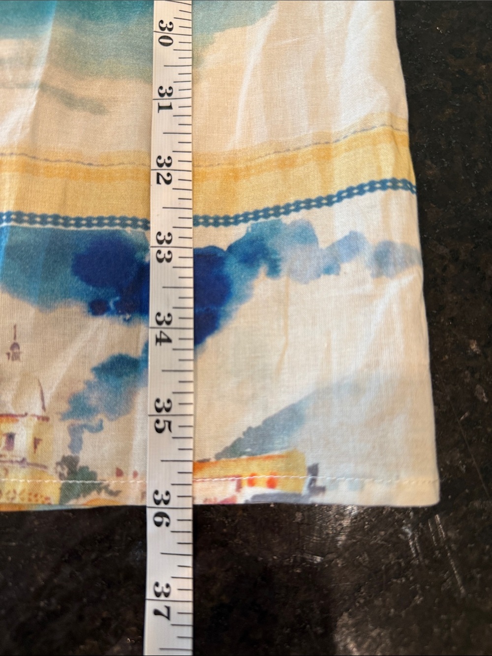 Elie Tahari Cotton Voile Mediterranean Print Maxi Skirt Size XS - Picture 10 of 12